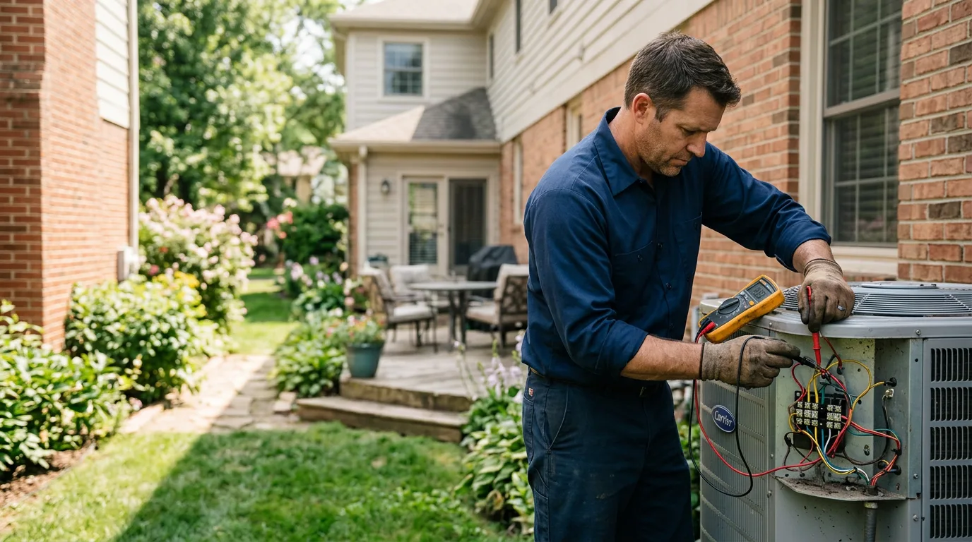 HVAC technician working near Como, MS